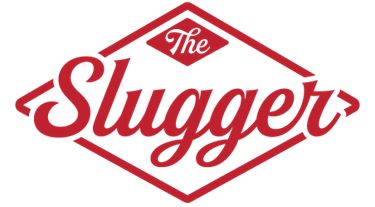 The Slugger Cursive Diamond Logo The Slugger Cursive Diamond Logo
