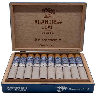 Aganorsa Leaf Aniversario Connecticut Robusto Open Box Aganorsa Leaf Aniversario Connecticut Robusto Open Box